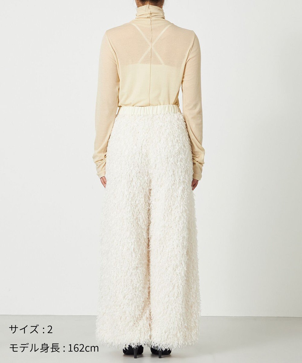 NAVE 【Nave・洗える】フェザーフリンジ イージーパンツ 