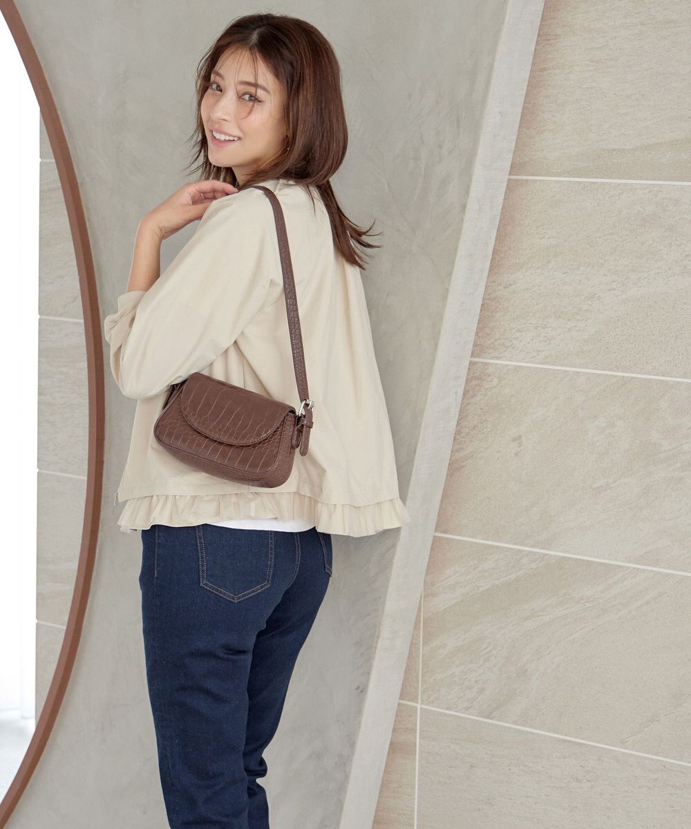 Tiaclasse 【洗える】チュールフリルタックブルゾン 