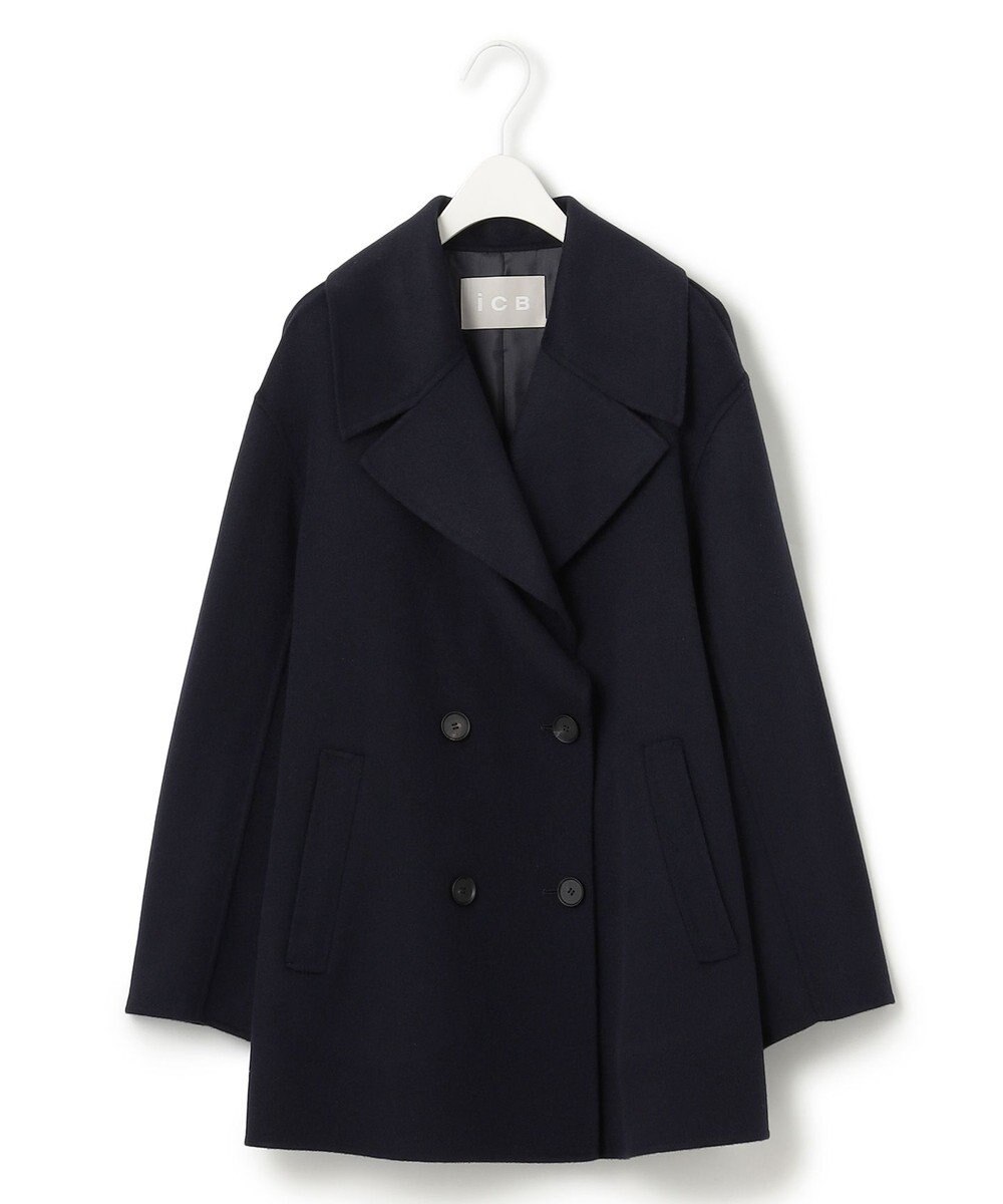 ICB L ウールリバー Pコート 