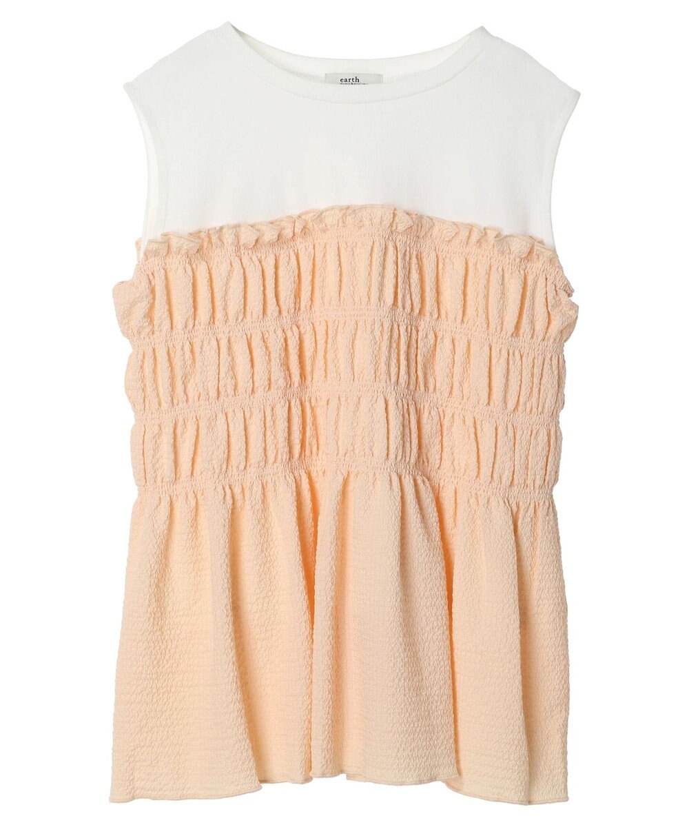 earth music&ecology ドッキングシャーリングプルオーバー 