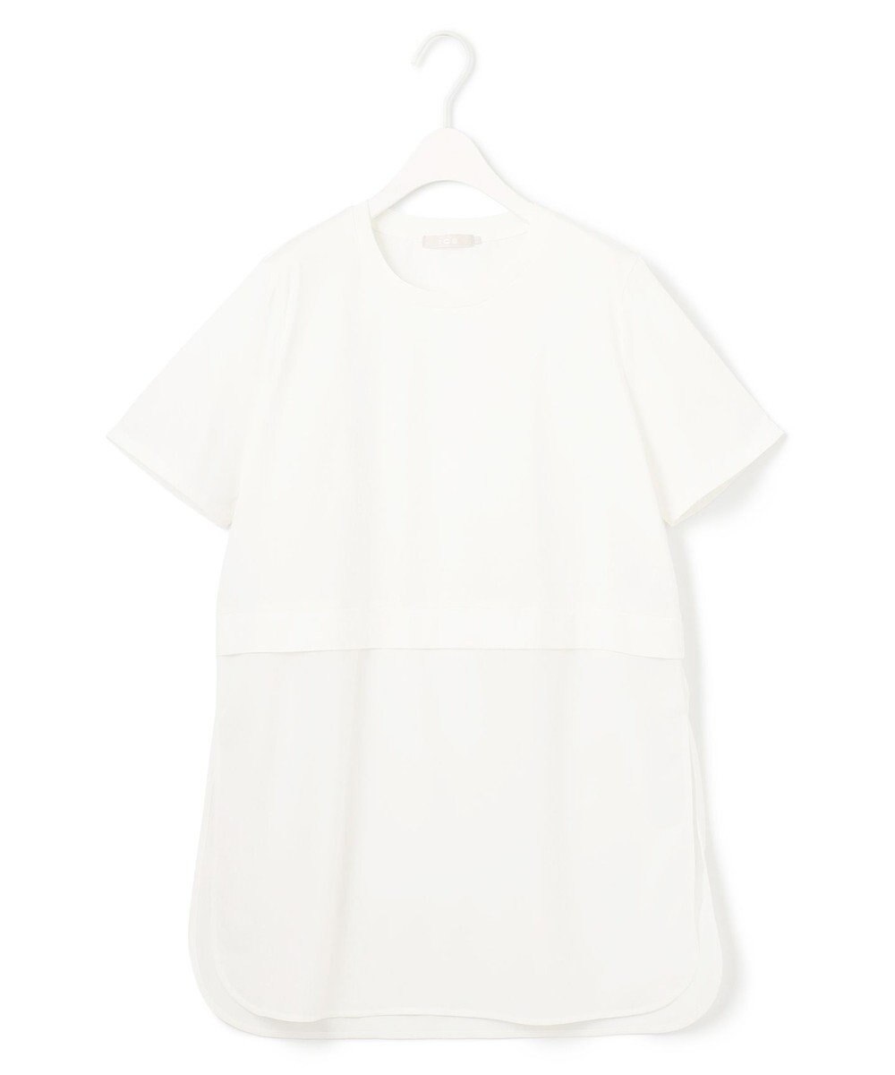 ICB L 【人気のため新色追加・UVケア・洗える】シアージャージーコンビ カットソー 