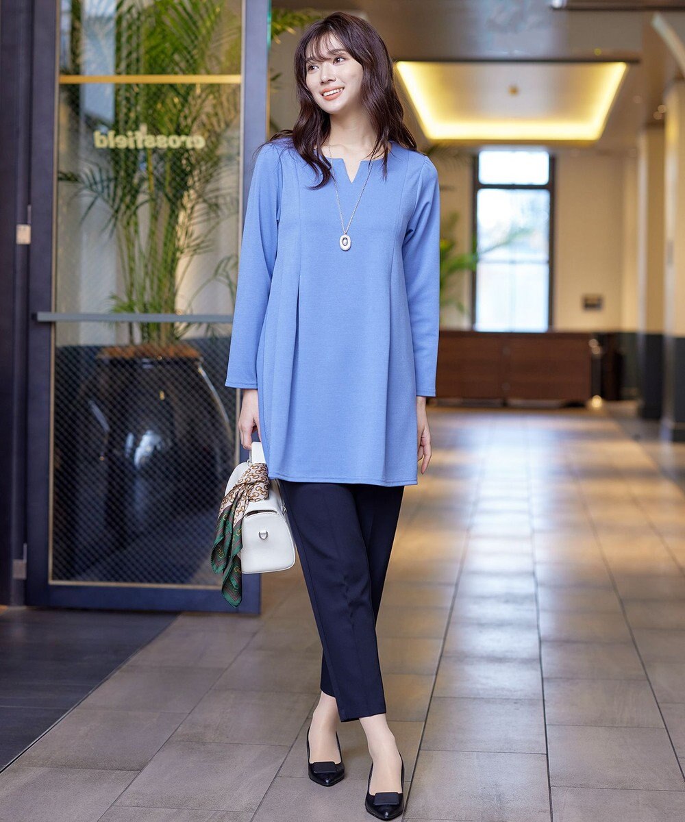 Tiaclasse L 【ダブルストレッチ・洗える】テーパードパンツ 