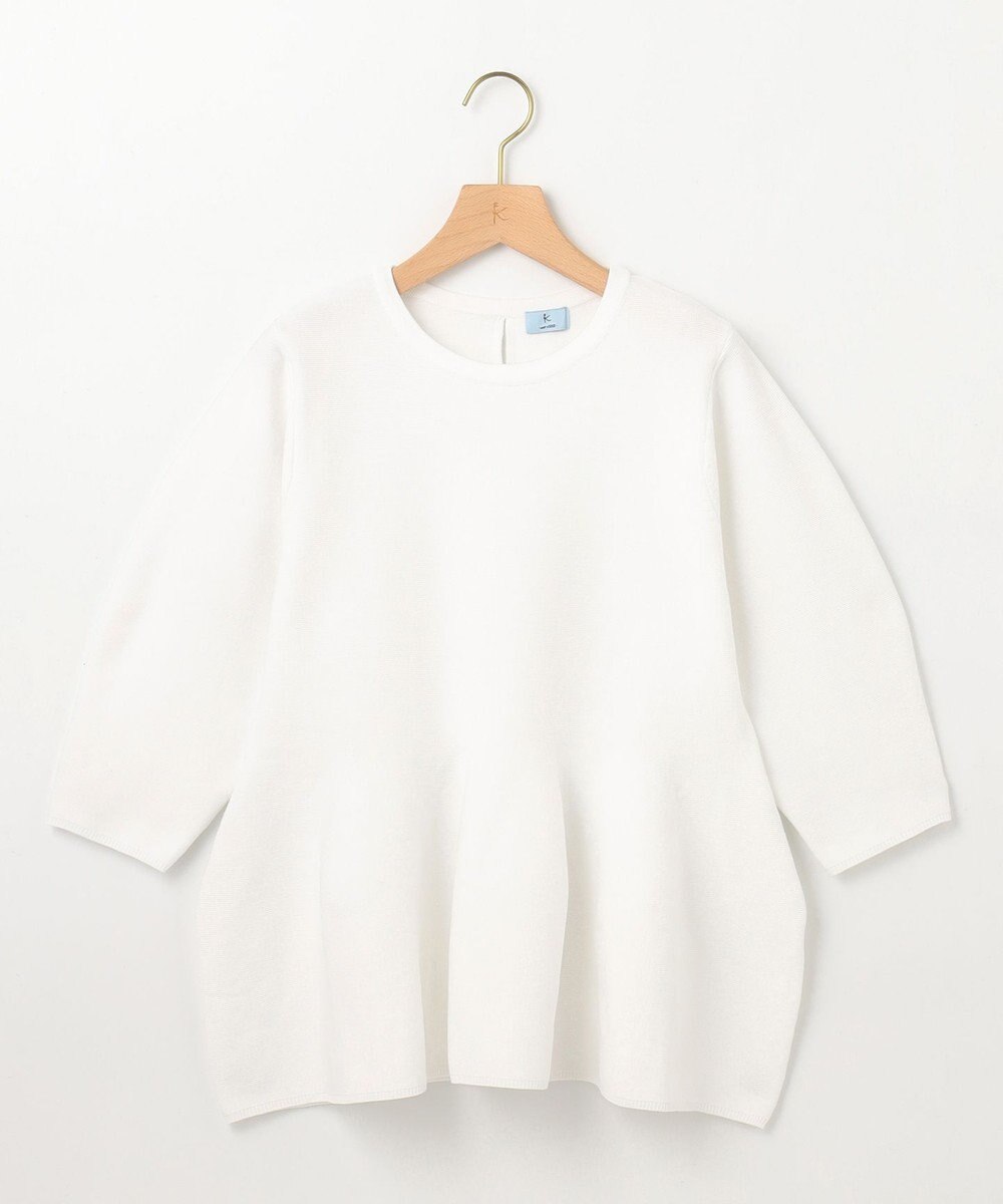 組曲 【WEB限定】スポンディッシュペプラム ニット 