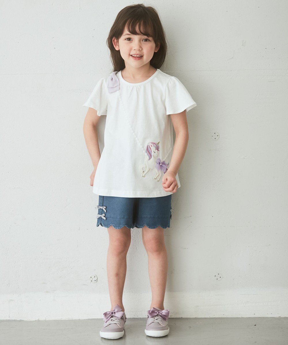 ANY KIDS ユニコーンポシェットTシャツ 