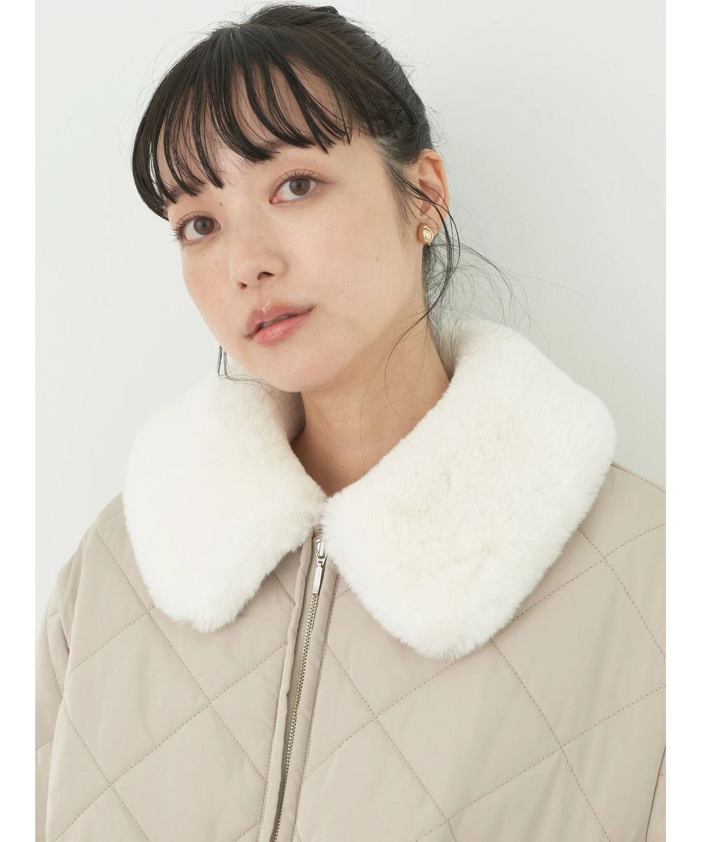 earth music&ecology ファーカラーブルゾン 