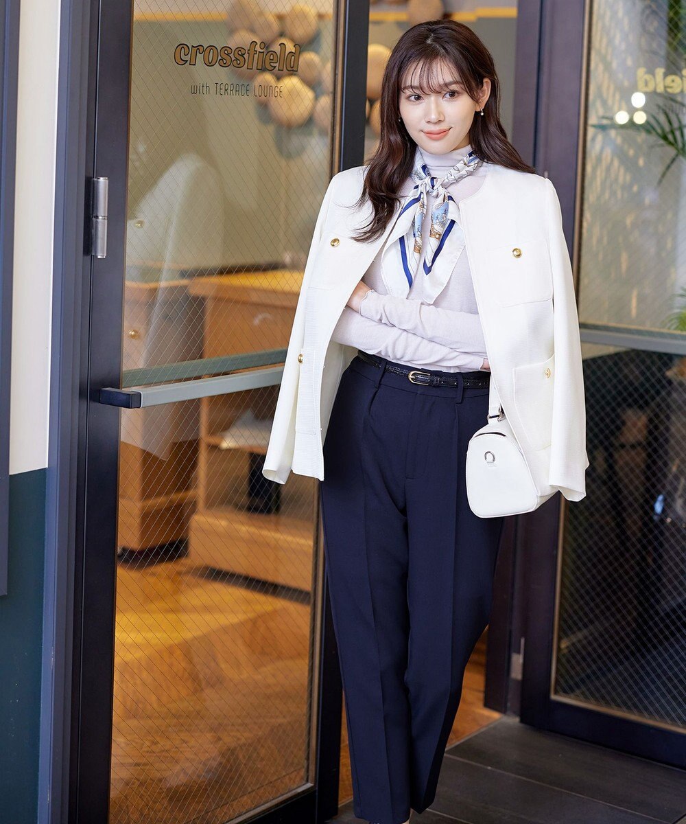 Tiaclasse L 【ダブルストレッチ・洗える】テーパードパンツ 