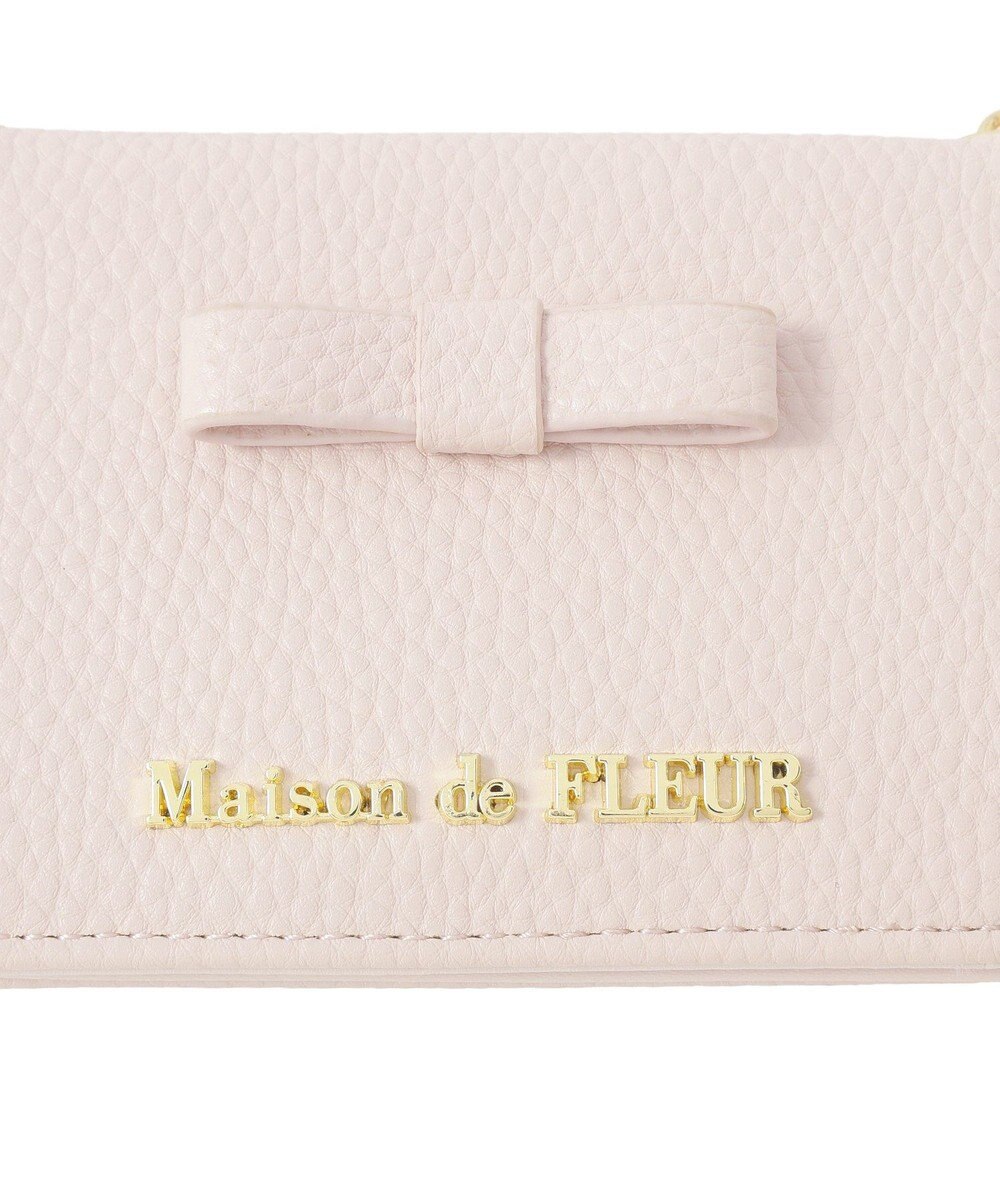 Maison de FLEUR 二つ折りリールパスケース 
