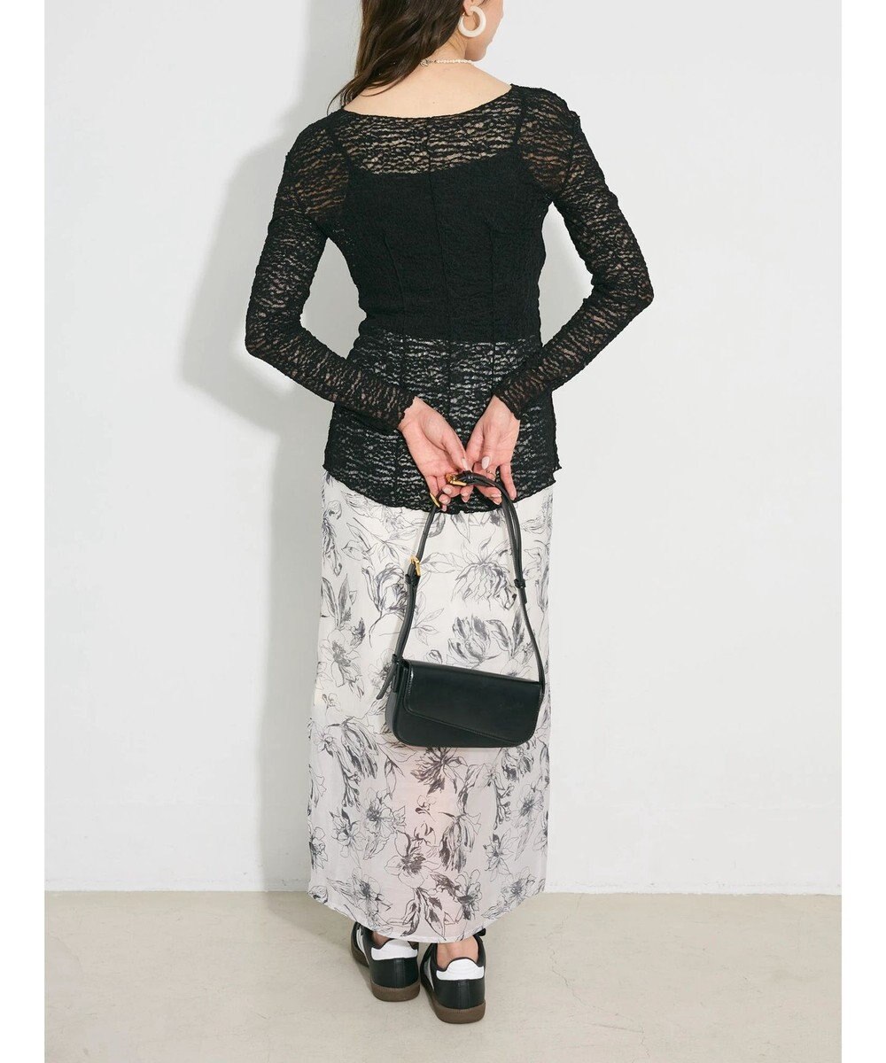 Green Parks カットワークデザインレーストップス 