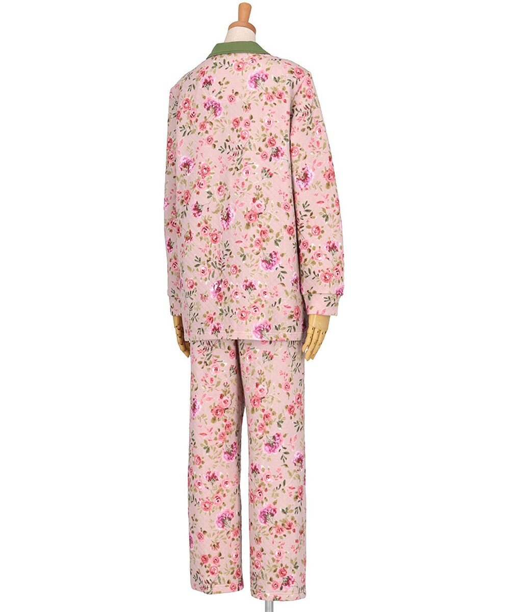 WACOAL ワコール_リラックス＆スリープ パジャマ キルトニット素材(本体) あったか 長袖 長ズボン レディース KDW405 /ワコール 