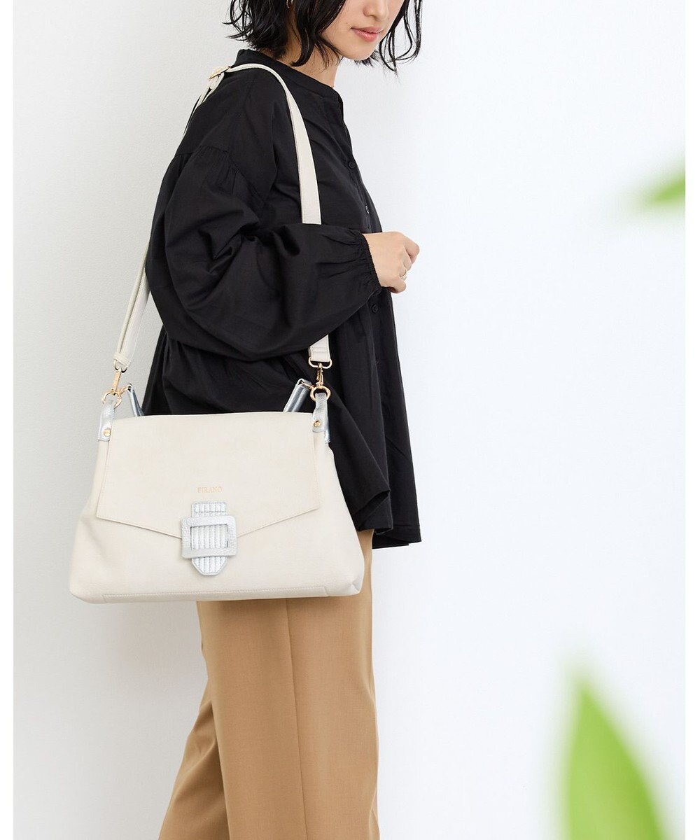 MioFIRANO バックル付きフラップトートバッグ 2WAY　FIRANO フィラノ 