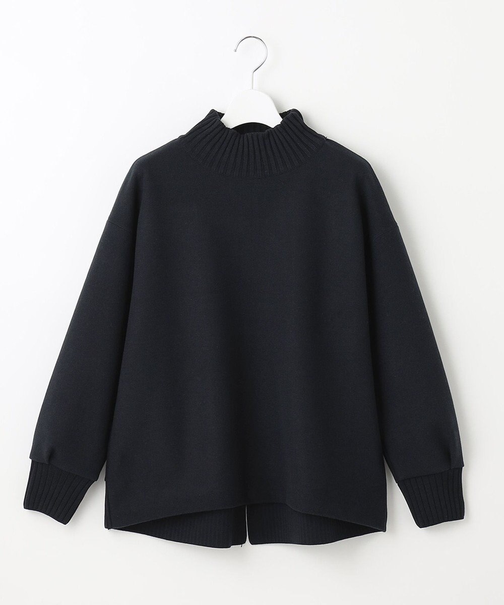 J.PRESS LADIES ニードルパンチ ハイネック カットソー 