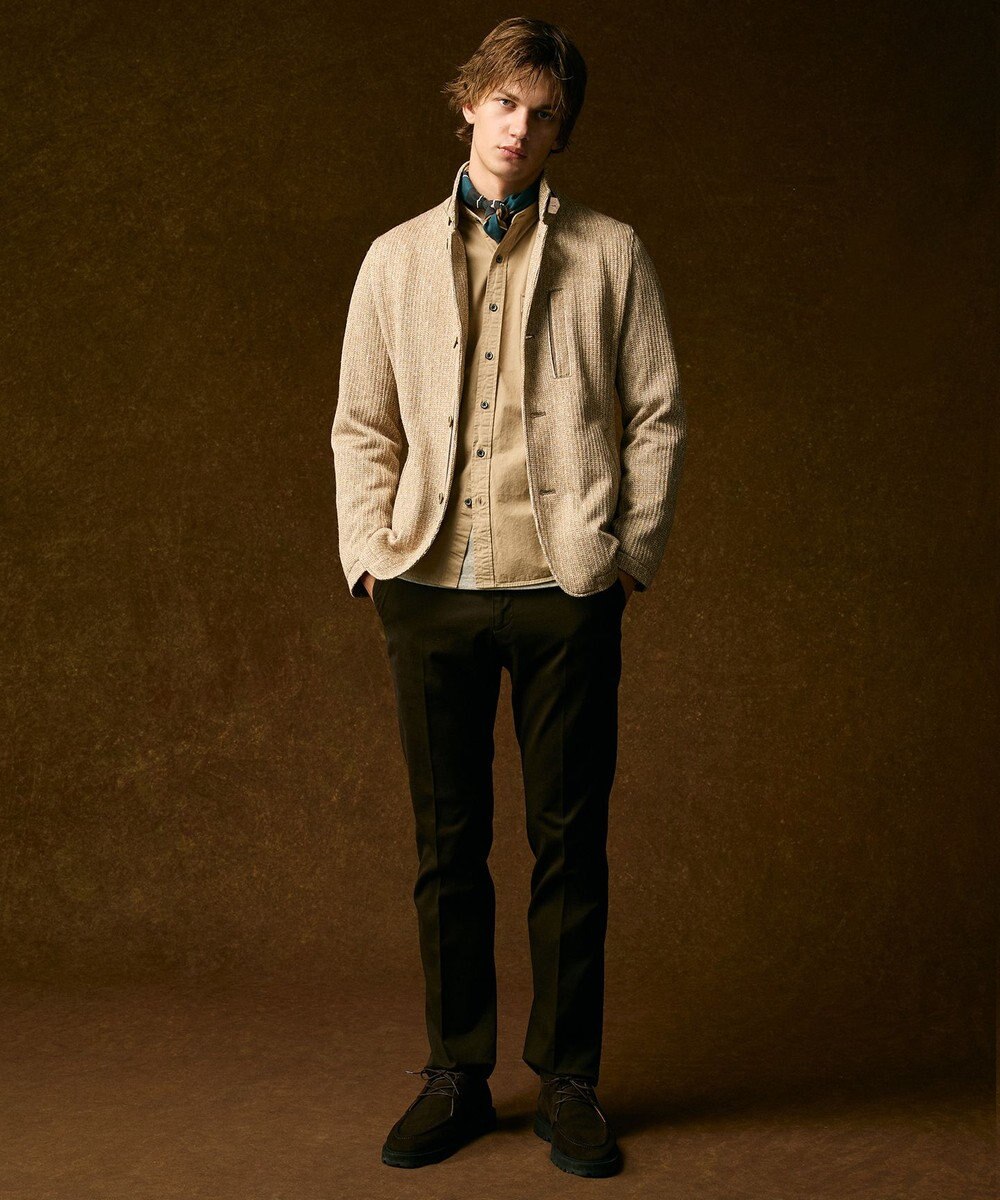 JOSEPH ABBOUD 【ウエストも伸びる！オーガニックコットン使用・25AW】トリコチンストレッチ パンツ 