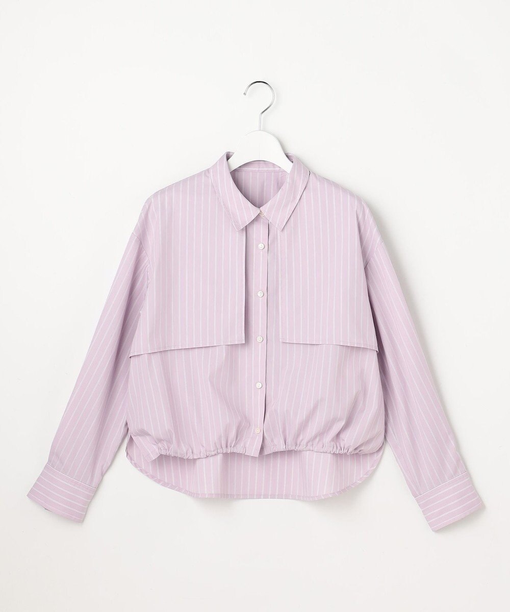 ANY SIS クロップドヨークハオリ シャツ 