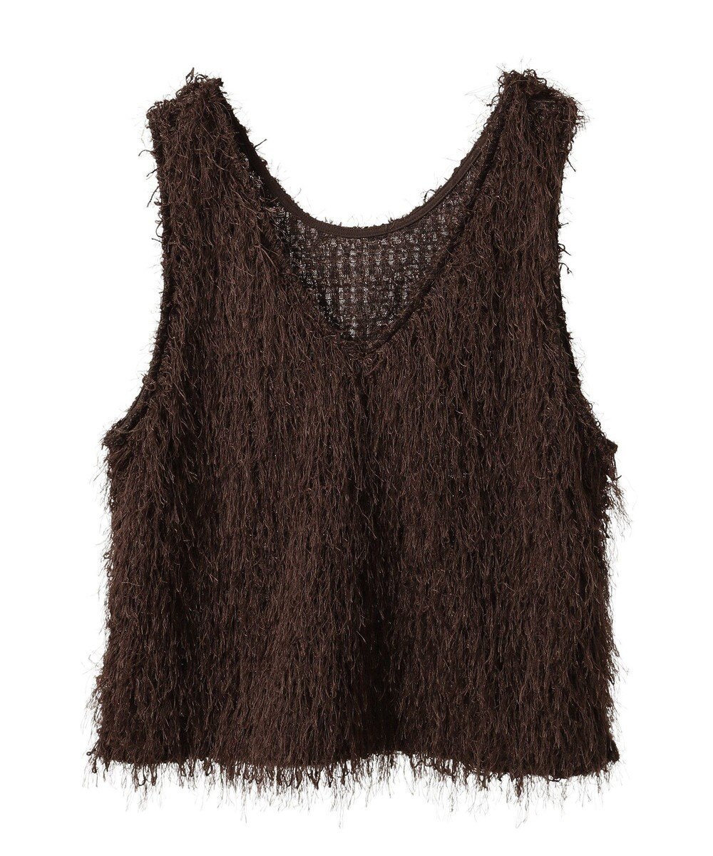 AMERICAN HOLIC 【前後2way】サイドスリットシャギーベスト 