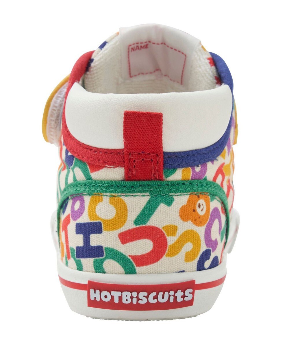MIKI HOUSE HOT BISCUITS 【14-16cm】 ロゴ総柄 セカンドベビーシューズ 