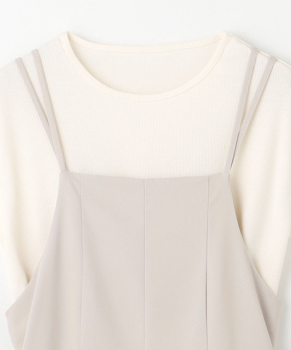 ANY 【2SET/洗濯機可】プルオーバー×キャミサロペットセット 