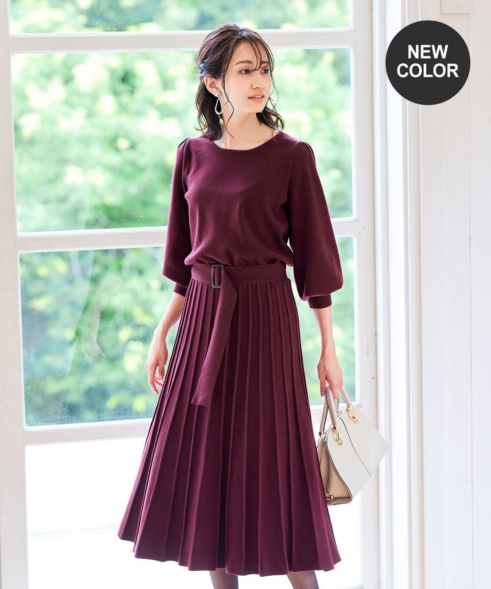 洗える 1枚で着映えするパフ袖プリーツニットワンピース Tiaclasse ファッション通販 公式通販 オンワード クローゼット 洗える 1枚で着映えするパフ袖プリーツニットワンピース Tiaclasse ファッション通販 公式通販 オンワード クローゼット