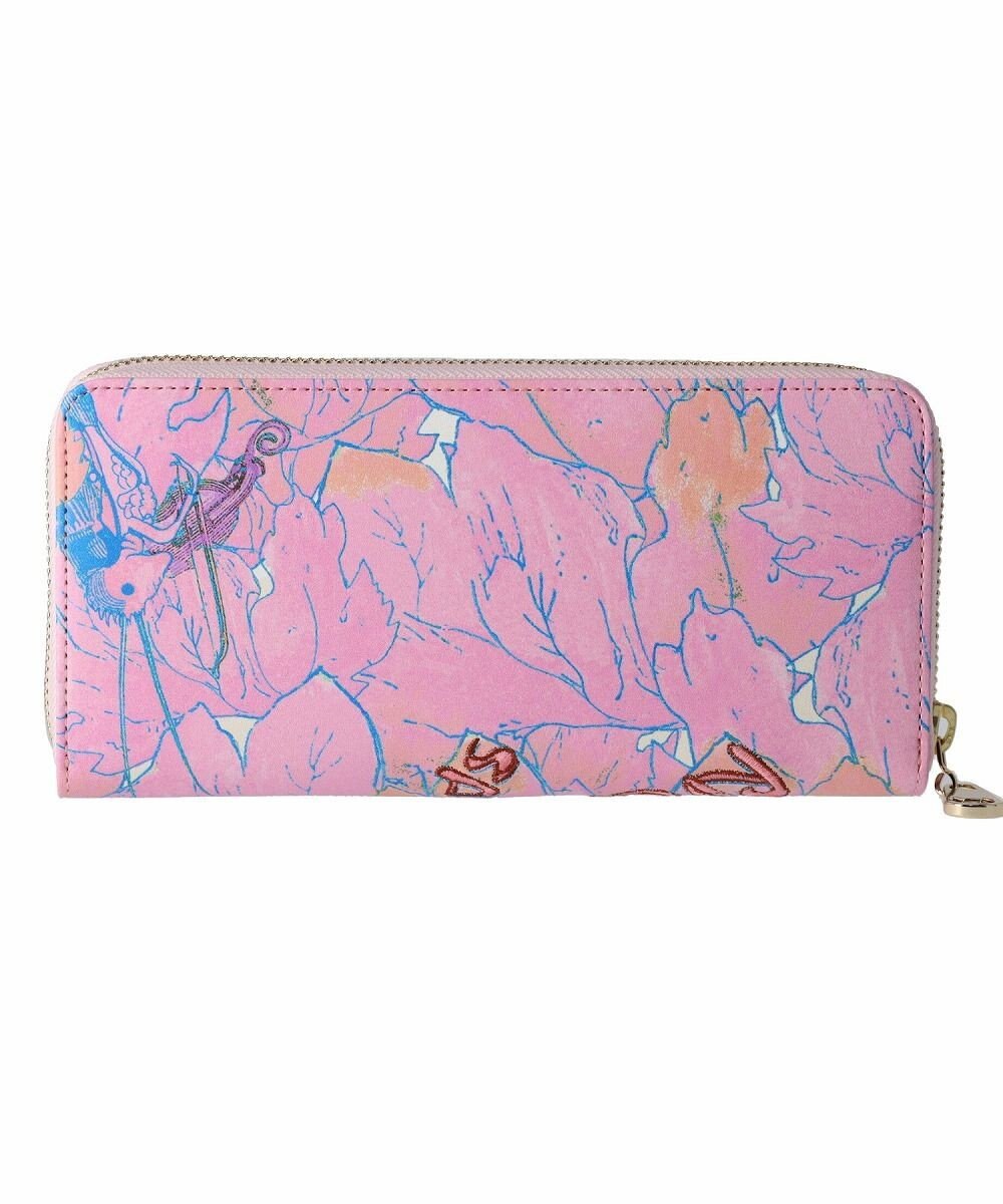 tsumori chisato CARRY 葉っぱ ラウンドファスナー長財布 