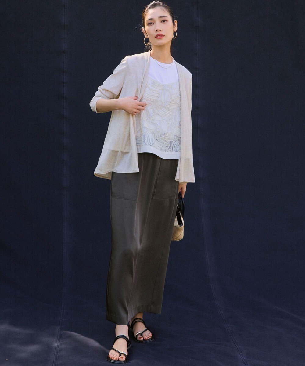 23区 【新色追加/UVケア/接触冷感】マルチ機能 シアー ショート カーディガン 