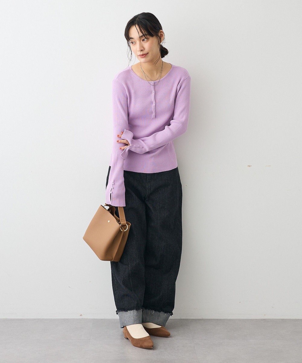 CRAFT STANDARD BOUTIQUE ヘンリーネック袖フレアプルオーバー 