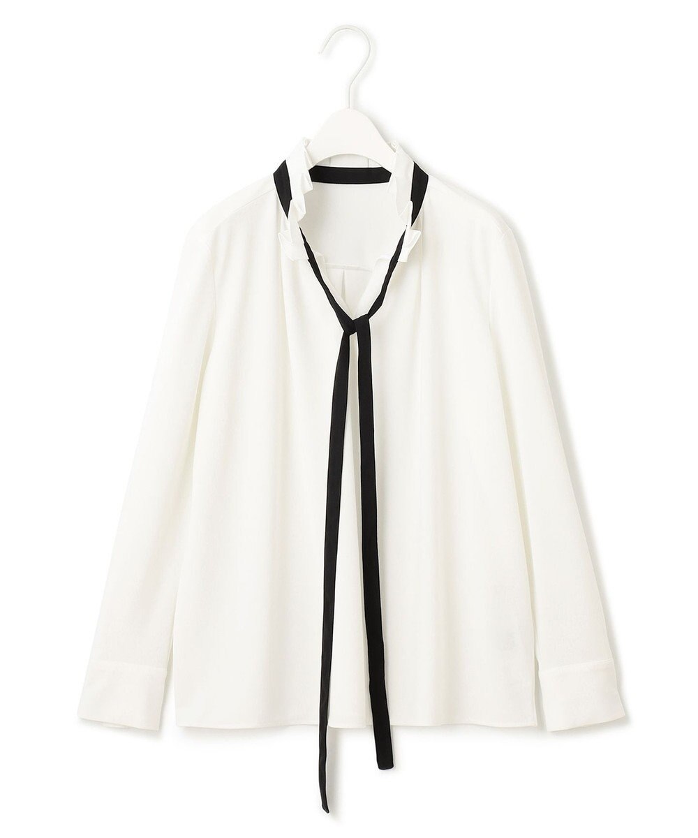 ICB 【洗える】マラボーテジョーゼット デザインカットソー 