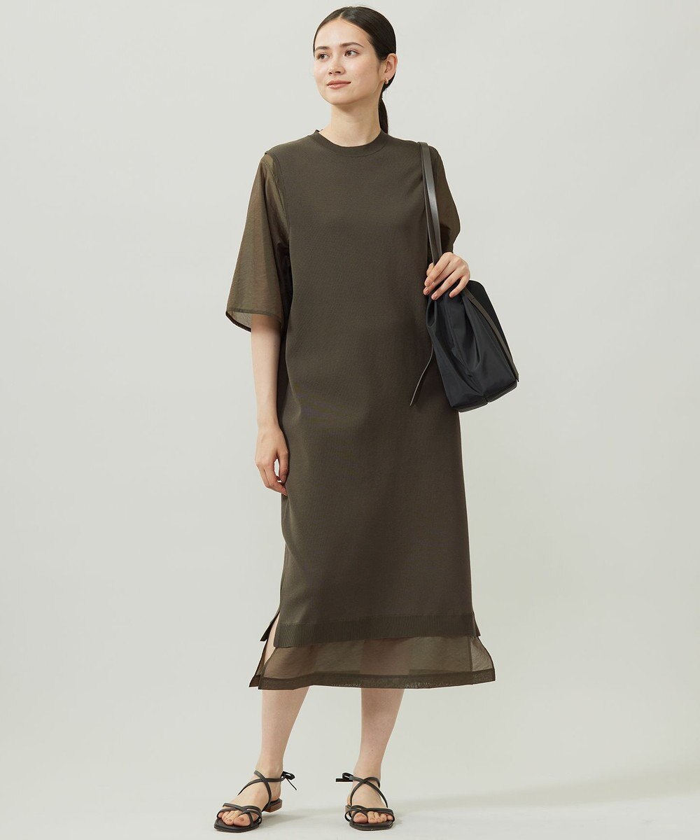 自由区 【洗える】ハイツイストコットンアセテート ワンピース 