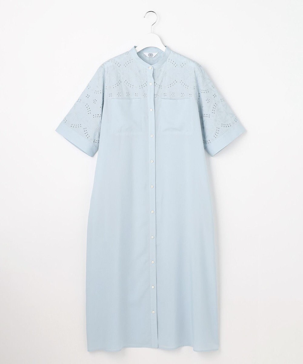 J.PRESS LADIES 【WEB限定カラーあり】エンブロイダリー シャツ ワンピース 