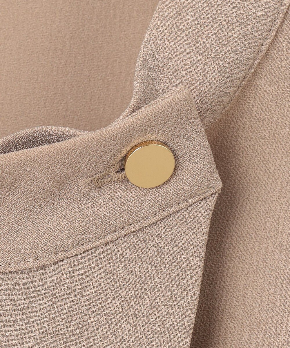 BEIGE， 【洗える】FLEUR / フロントボタンノースリーブブラウス 