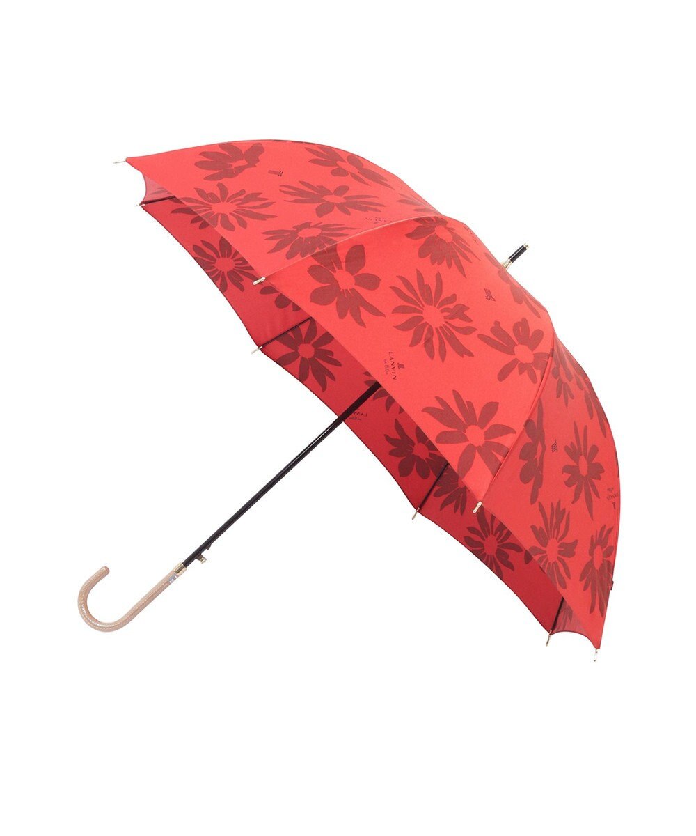 MOONBAT 【耐風】ランバン オン ブルー (LANVIN en Blue) 長傘 サテン ビッグフラワー 