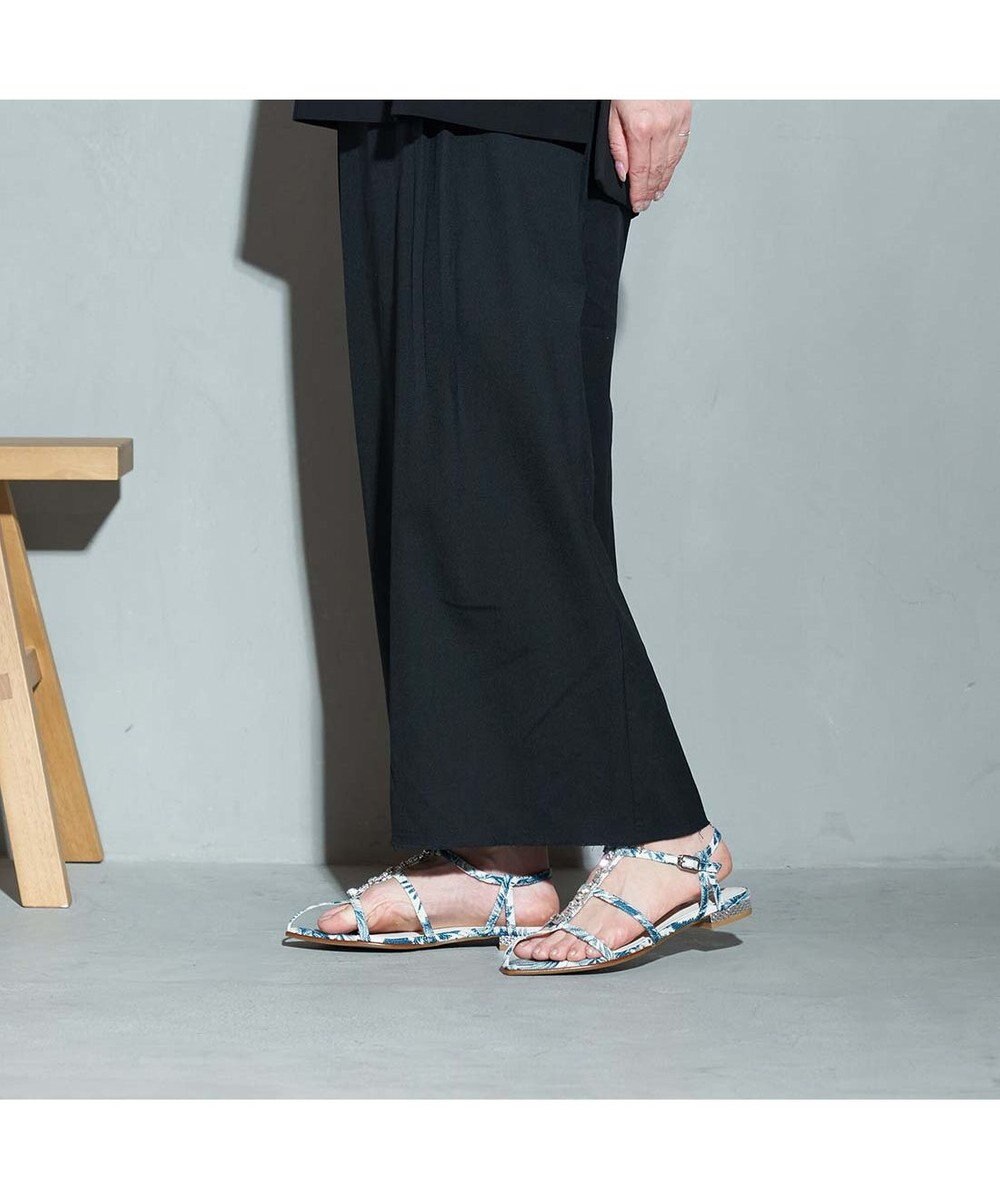 MODE ET JACOMO <MODE ET JACOMO>ポインテッドトゥTストラップサンダル 