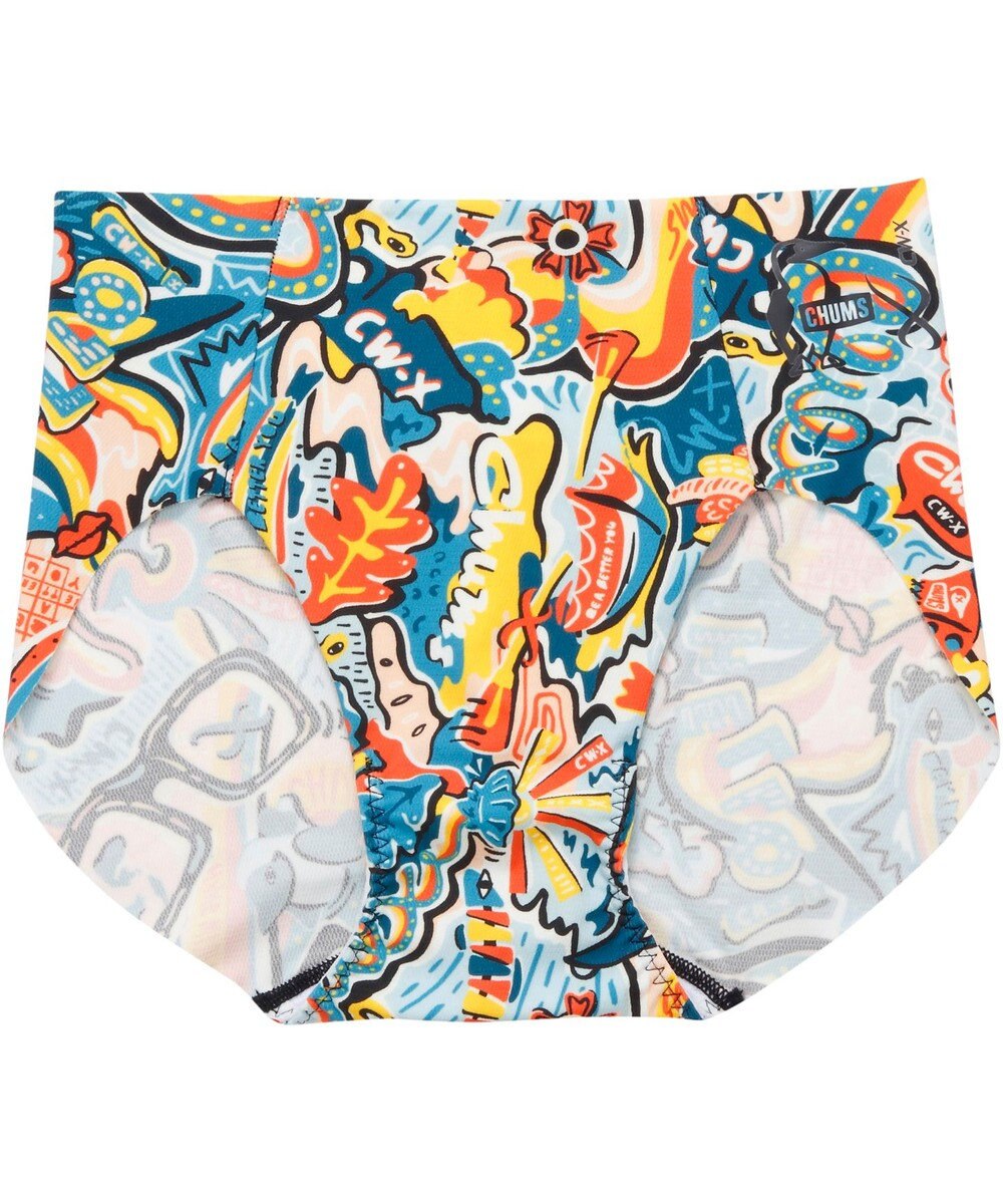 CW-X 【WOMEN】 CW-X 【CHUMS (チャムス)コラボ】 スポーツショーツ すそがズレあがりにくい 吸汗速乾(本体) ストレッチ性(本体) はきこみ丈あさめ レディース LNY200 /ワコール 