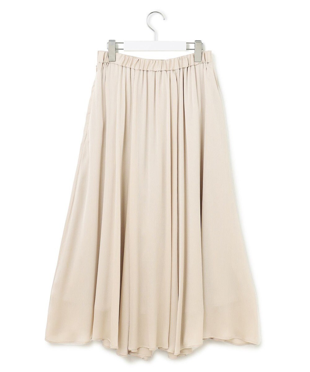 23区 【一部店舗限定/洗える】クレープシフォン フレア スカート 