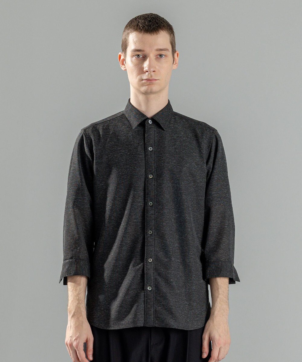 JOSEPH HOMME 新型・新素材【軽量/通気性/清涼感/洗える/ストレッチ】レノクロスストレッチ　7分袖レギュラーカラーシャツ 