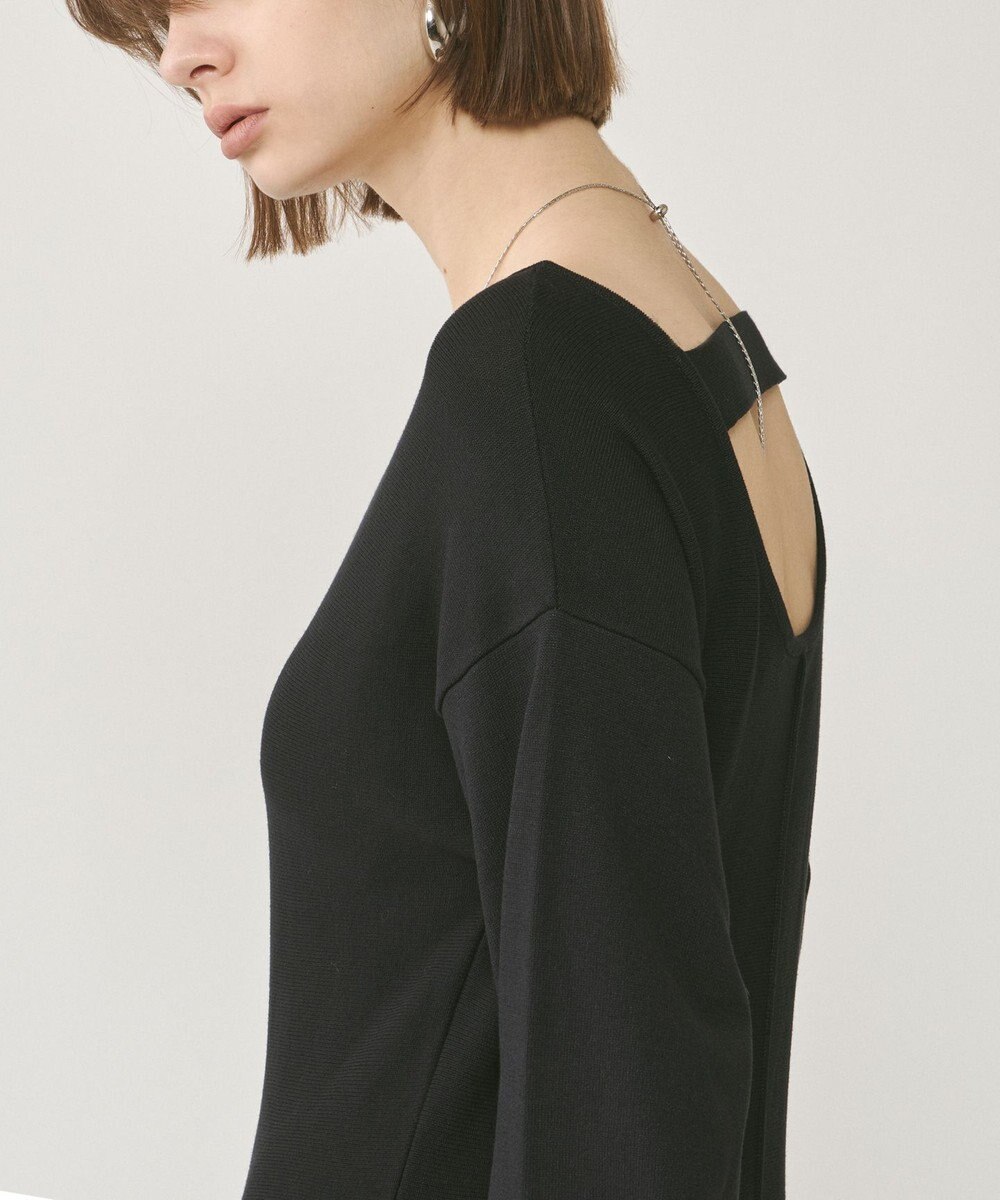 GRACE CONTINENTAL バックオープンニットワンピース 