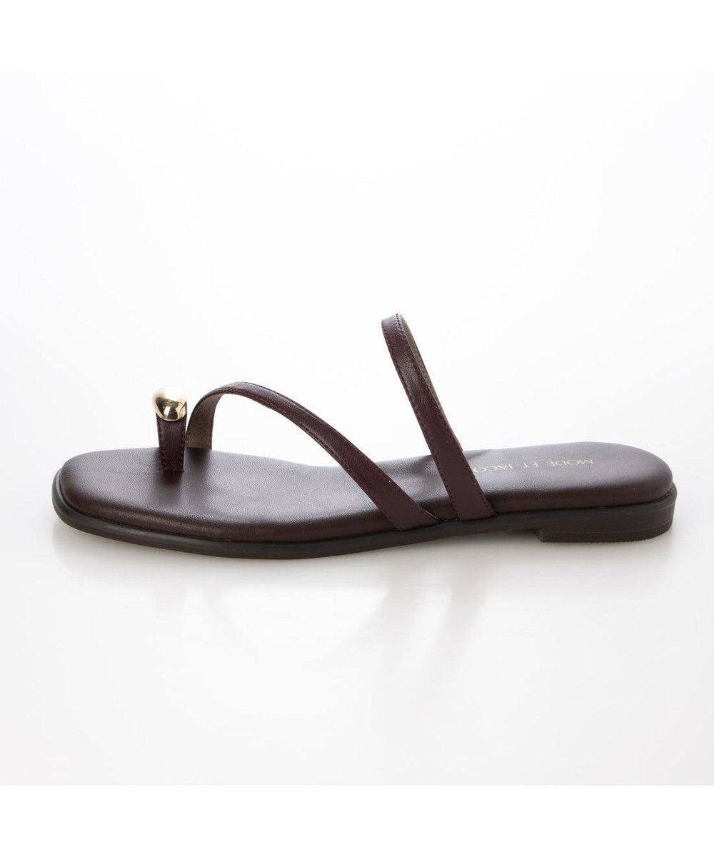 MODE ET JACOMO <MODE ET JACOMO>リングフラットトングサンダル 