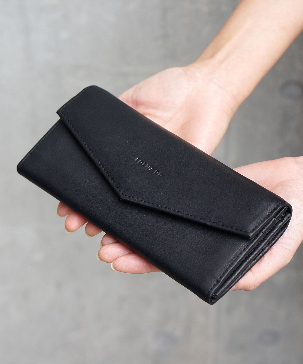 FOLNA RD ソフトレザー・ホイルレザー エンべロープ長財布 