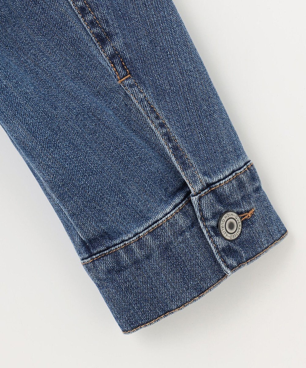 ANY 【洗濯機可能・ストレッチ】ノーカラー デニムジャケット 