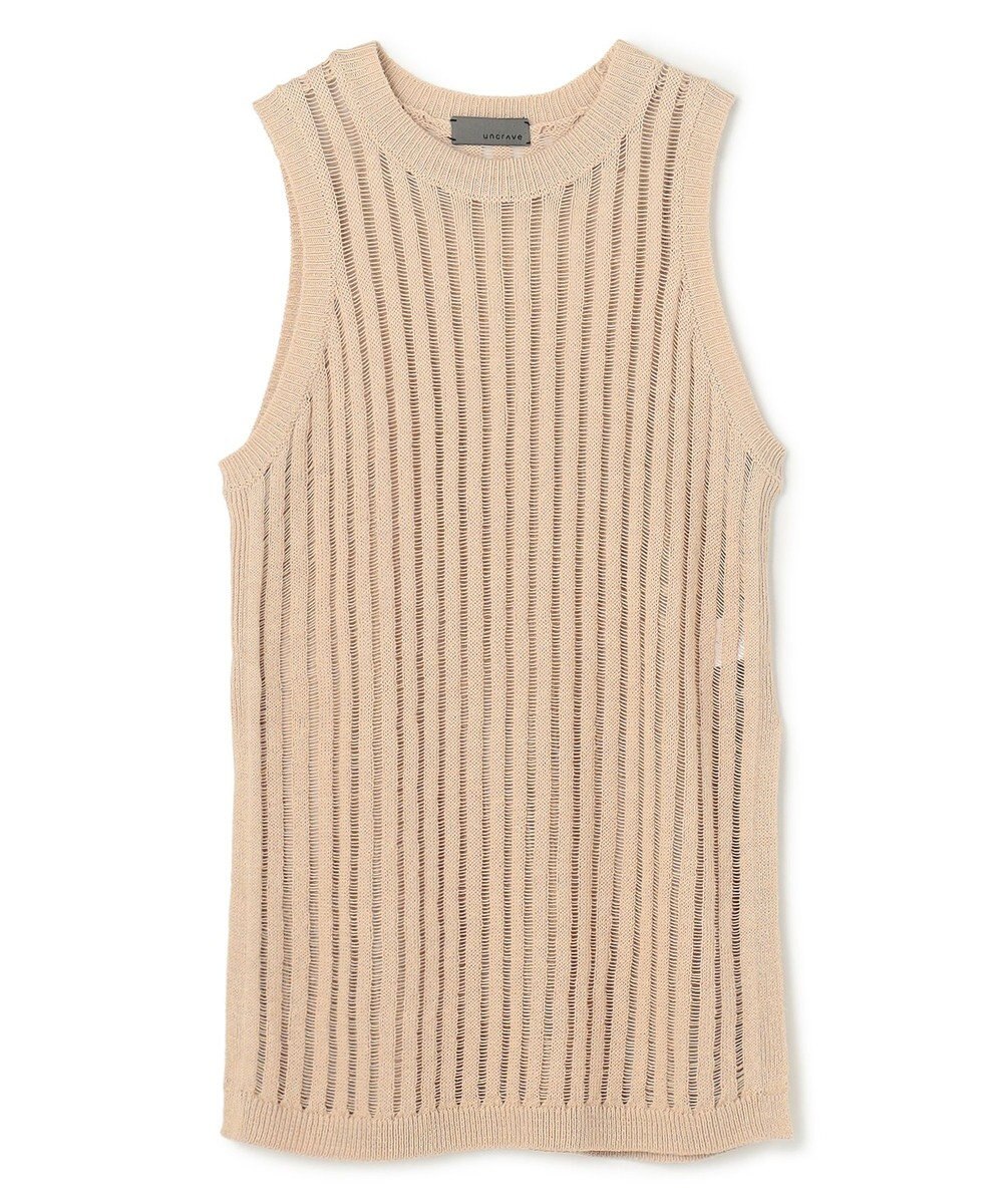 uncrave ラミーリネンニット タンクトップ 