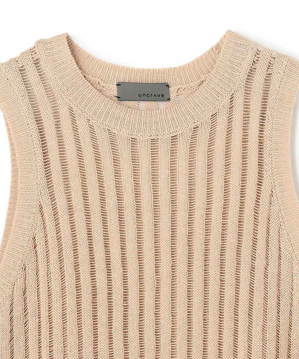 uncrave ラミーリネンニット タンクトップ 
