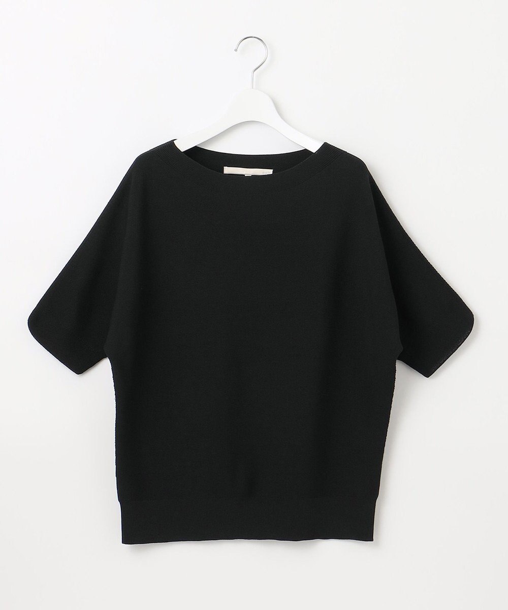 自由区 【洗える】コットンストレッチホールガーメント プルオーバー ニット 