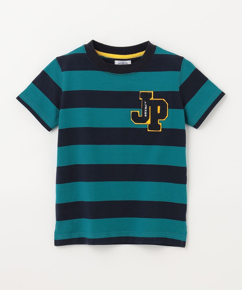 J.PRESS KIDS 【110-130cm】ボーダーJPサガラ刺繍 Ｔシャツ 