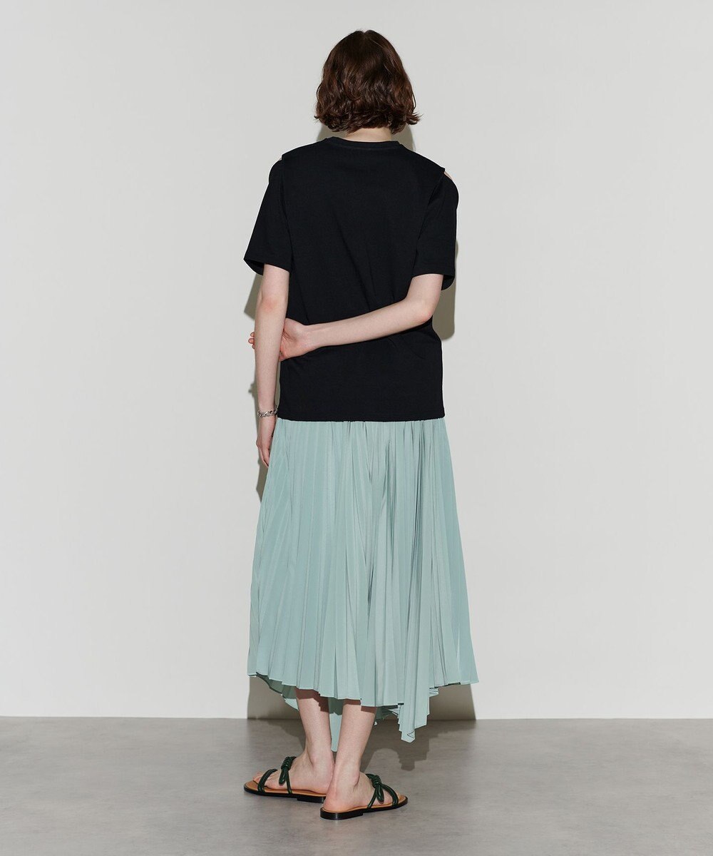 NAVE 【Nave　洗える】プリーツサテン スカート 