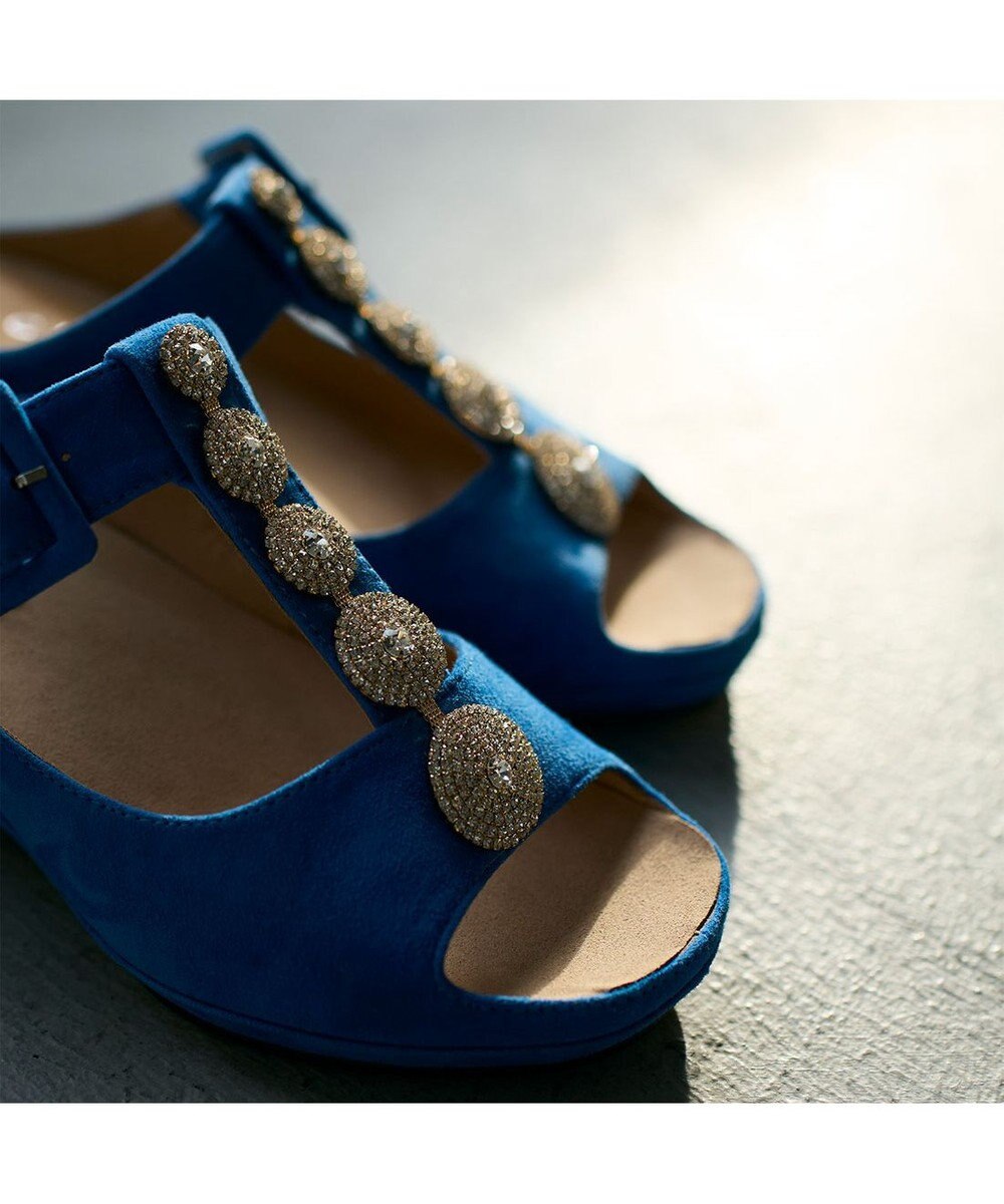 MODE ET JACOMO <D'ICI>ビジューモチーフTストラップサンダル 