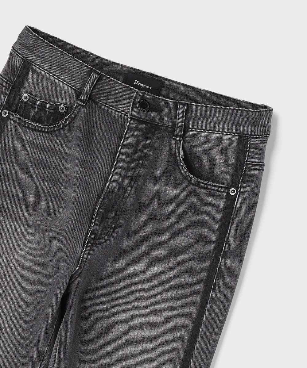 GRACE CONTINENTAL ラインスリムデニムパンツ 