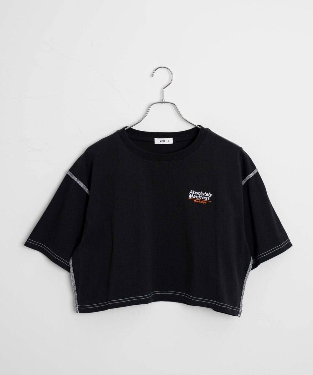 WEGO アウトステッチグラフィックショートT 