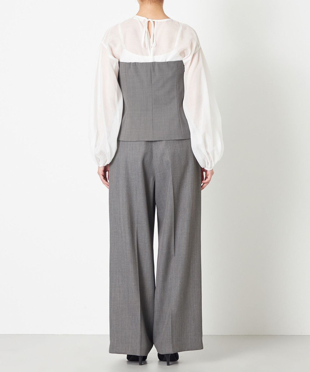 NAVE 【Nave】ウールポリエステルツイル ビスチェ 