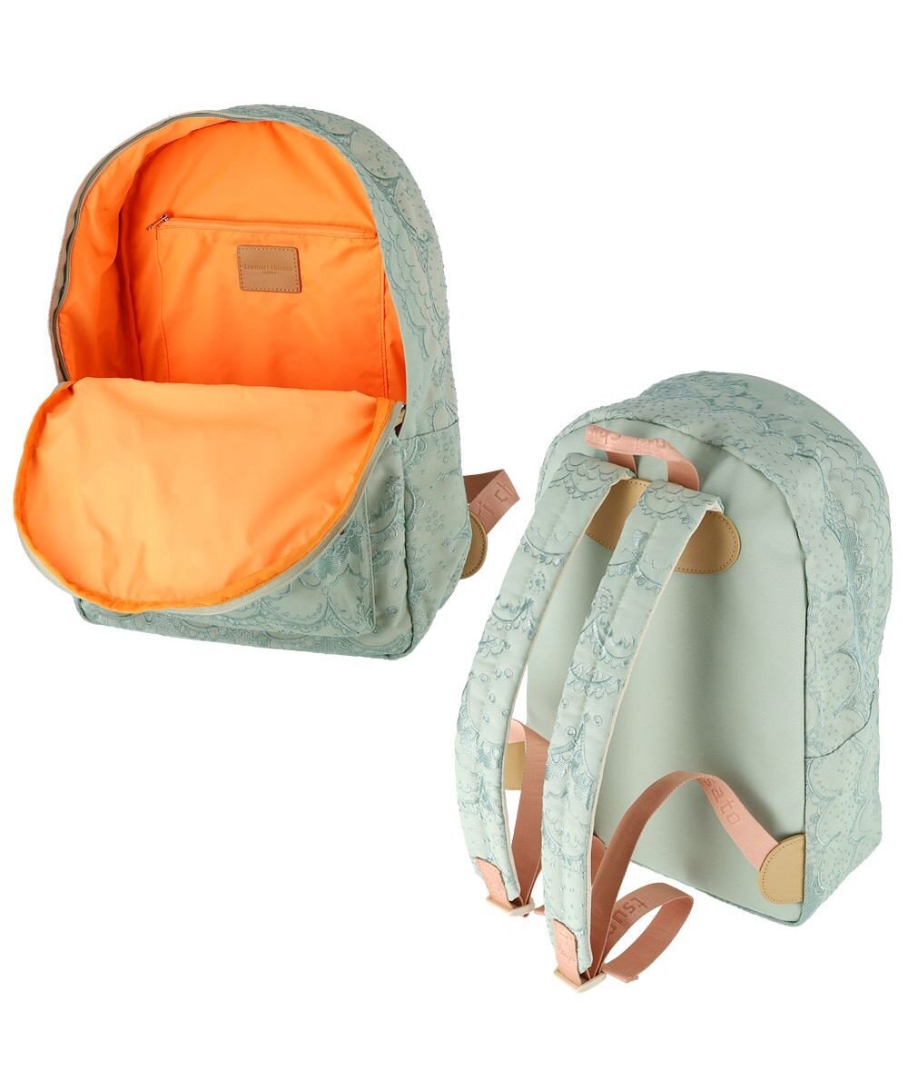 tsumori chisato CARRY スカラップ 刺繍 バックパック リュック A4サイズ対応 