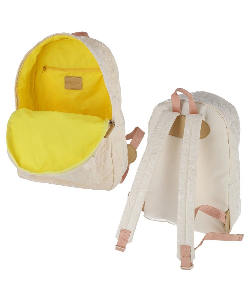 tsumori chisato CARRY スカラップ 刺繍 バックパック リュック A4サイズ対応 