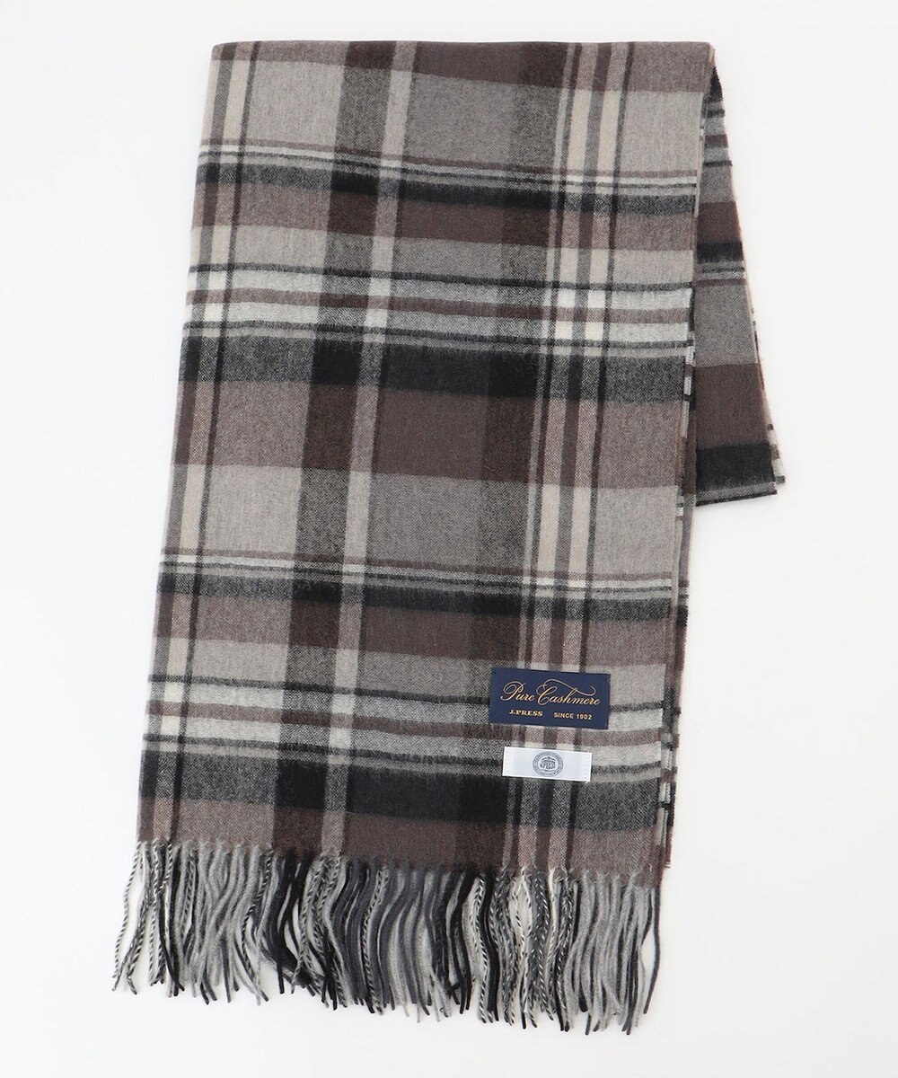 J.PRESS LADIES 【洗える】カシミヤチェック ストール 