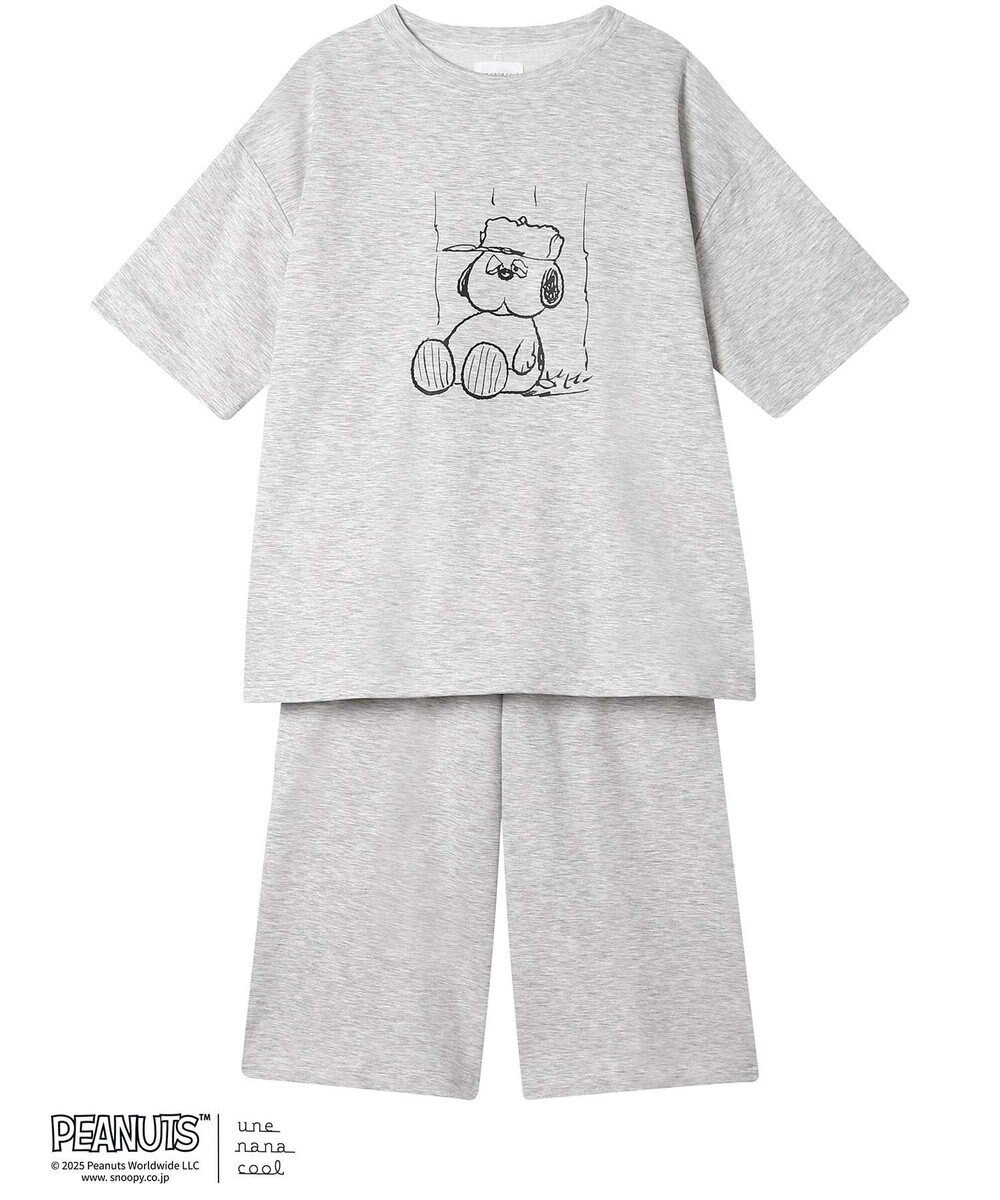 une nana cool 【綿混】やわらか天竺パジャマ PEANUTS × une nana cool 